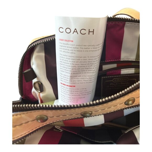 Coach Legacy Leather RARE Y2K Lily Satchel Bag 65th Anniversary in Camel Brown - Picture 11 of 11